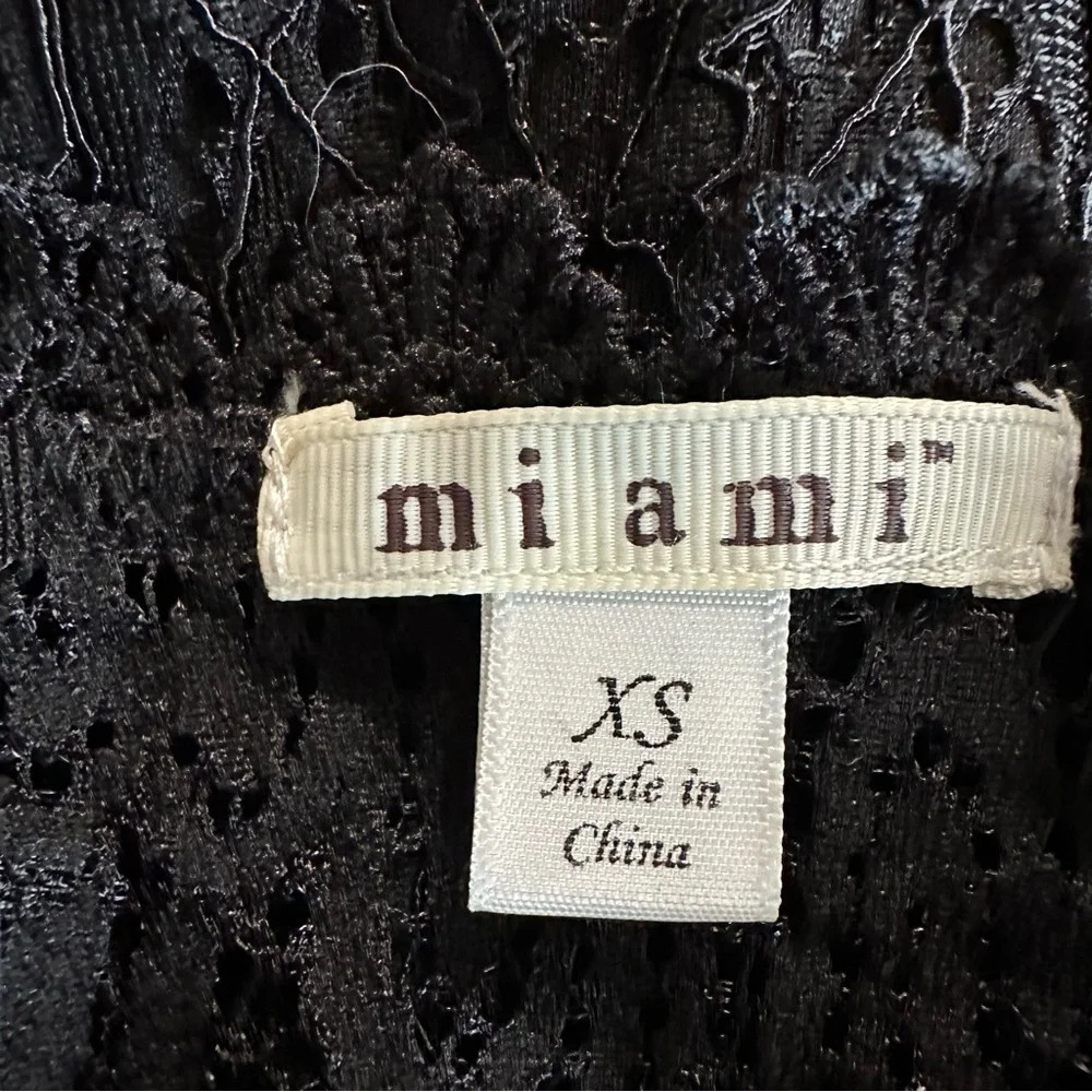 Francesca's Miami Black Lace Midi Dress XSmall - Picture 3 of 4